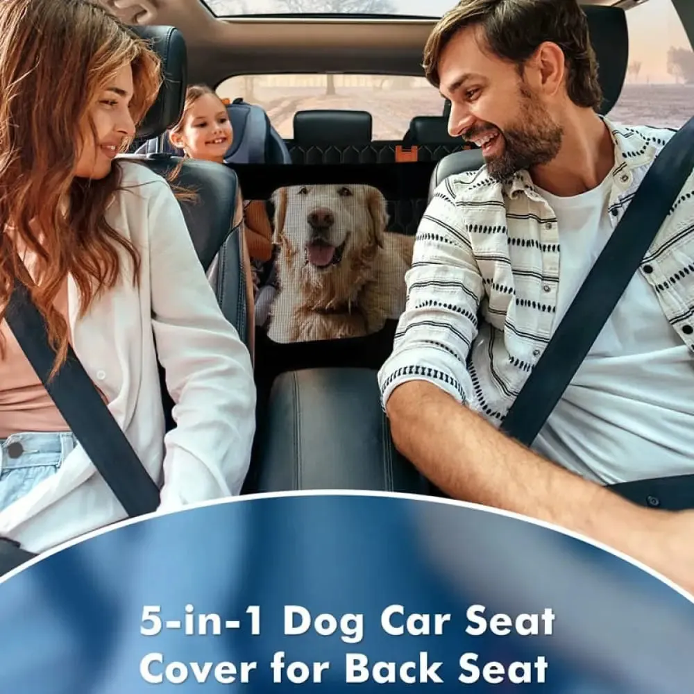 5-in-1 Waterproof Durable Car Backseat Cover for Suv Family Cars