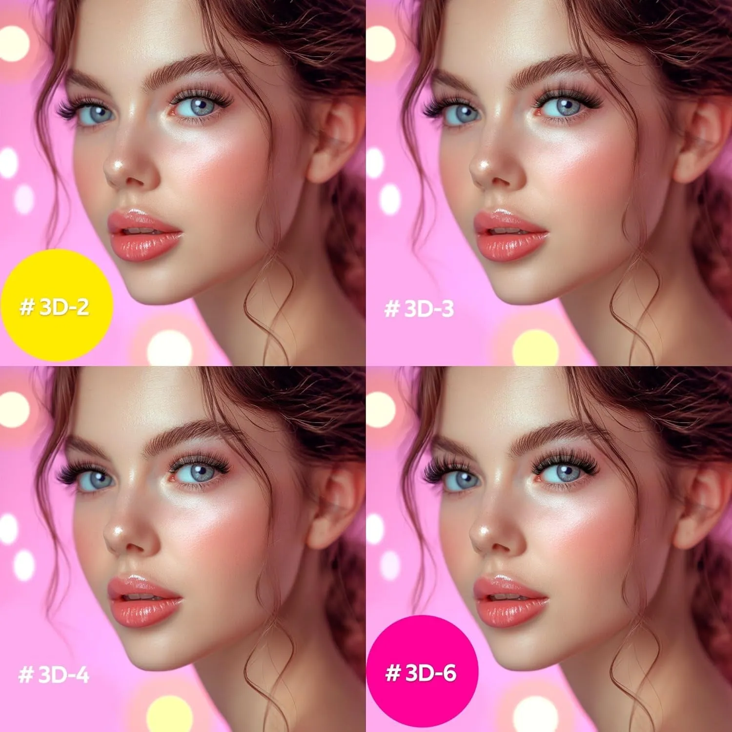 50 Pairs Luxurious Faux Mink Cat Eye Lashes - 5 Styles for Natural, Fluffy & Wispy Looks