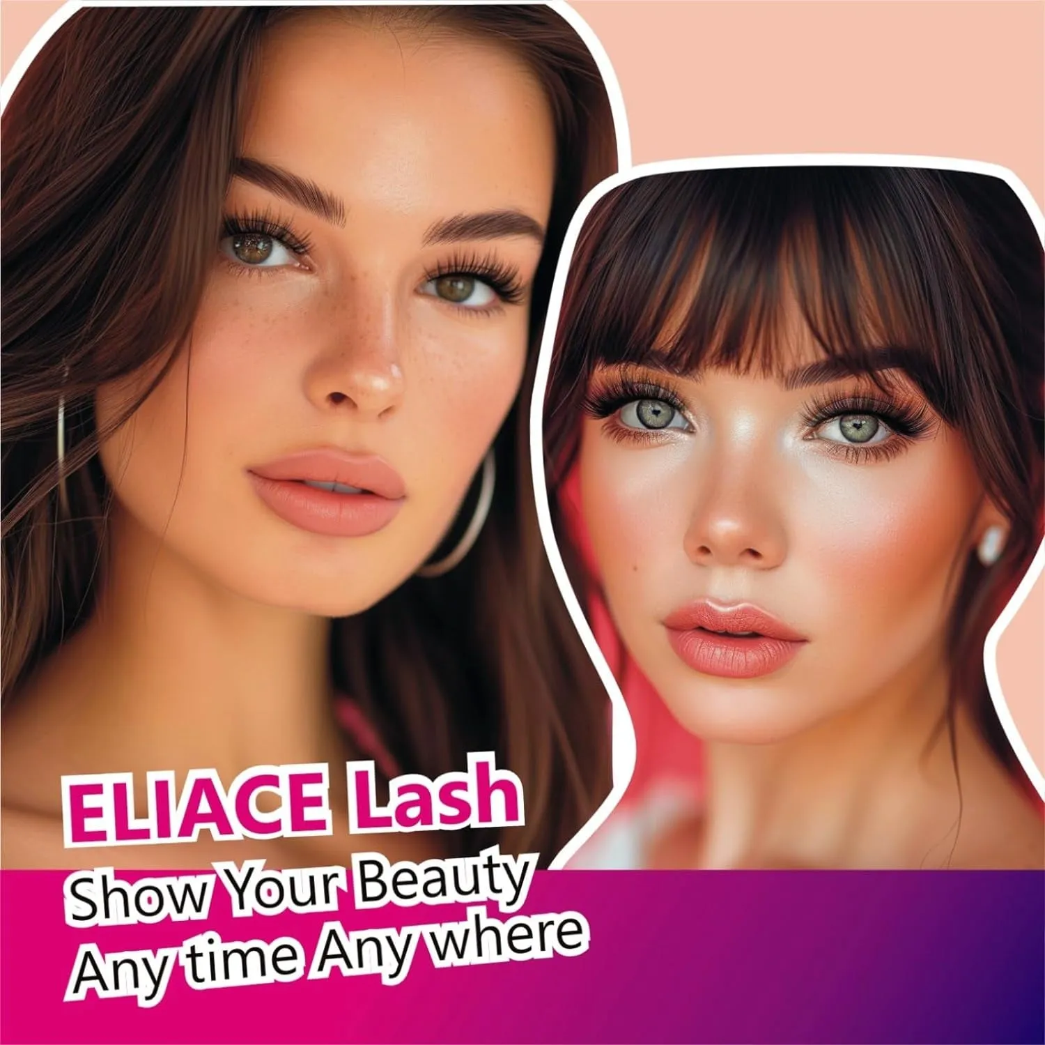 50 Pairs Luxurious Faux Mink Cat Eye Lashes - 5 Styles for Natural, Fluffy & Wispy Looks