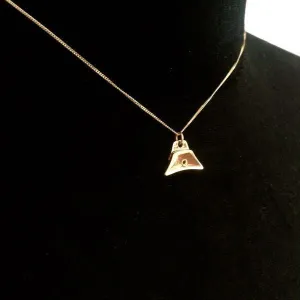 9CT Gold Sheepdog Whistle Charm Or Necklace