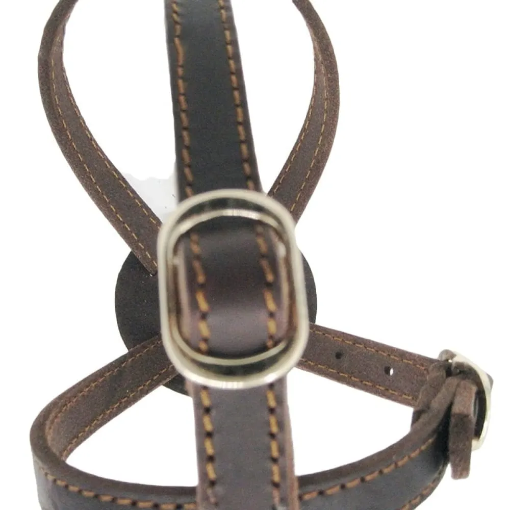 Adjustable Strap Cross Design Leather Harness