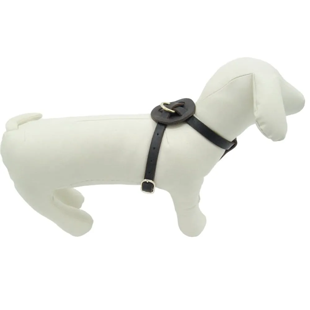 Adjustable Strap Cross Design Leather Harness