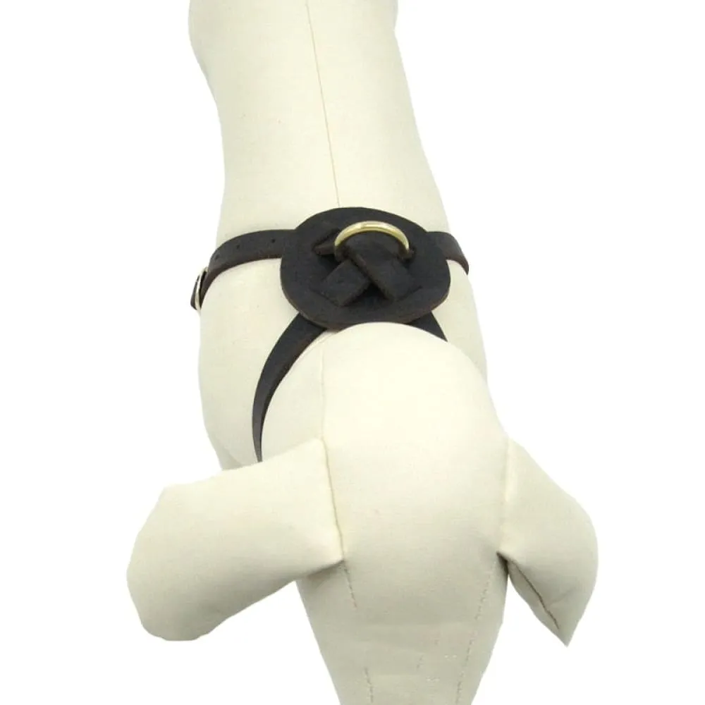Adjustable Strap Cross Design Leather Harness