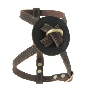 Adjustable Strap Cross Design Leather Harness
