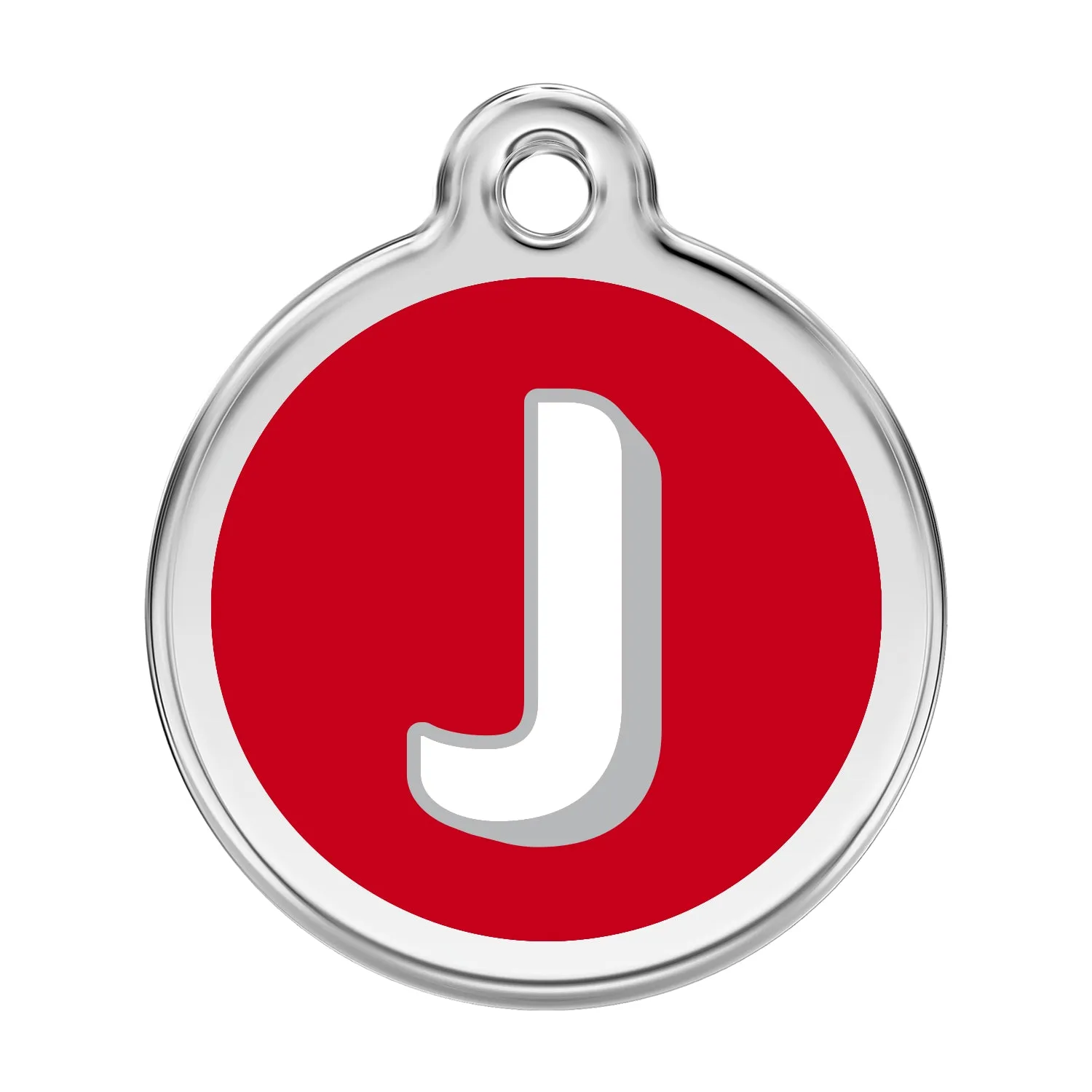 Alphabet Letter Tag - Red Dingo Engraved Cat/Dog Tag, Lifetime Guarantee, No Shipping Costs