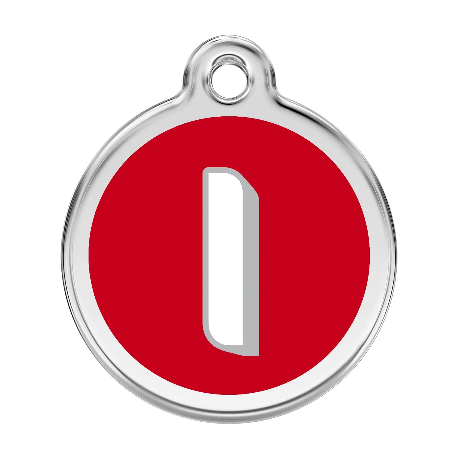 Alphabet Letter Tag - Red Dingo Engraved Cat/Dog Tag, Lifetime Guarantee, No Shipping Costs