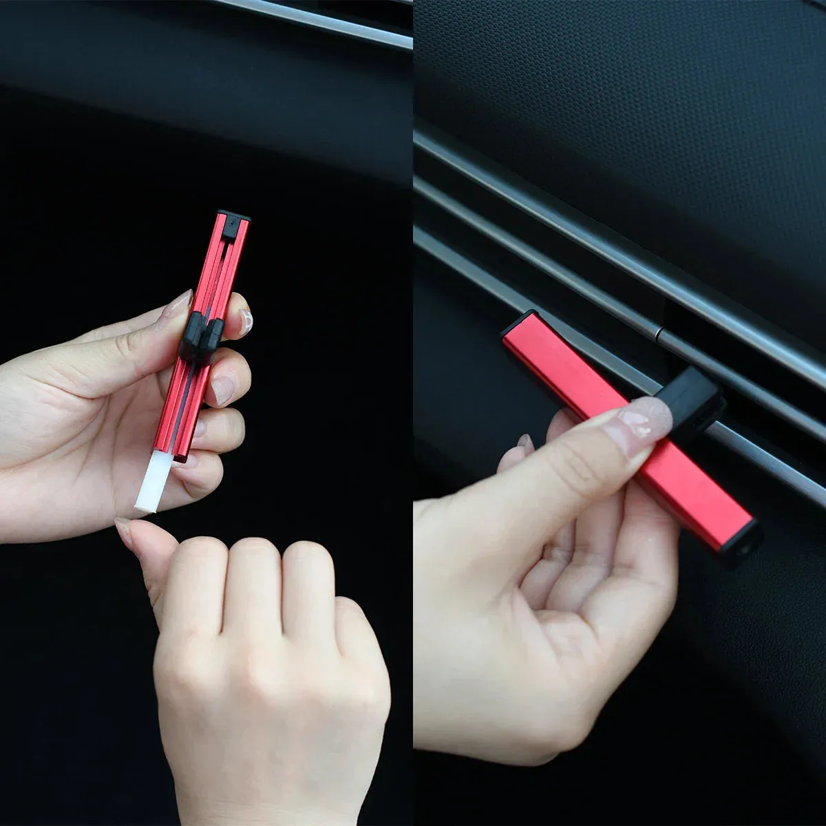 Car Air Freshener Auto Vent Perfume For Girls & Boys Scented Car Flavoring Abs Solid Fragrance Fits Most Vehicles