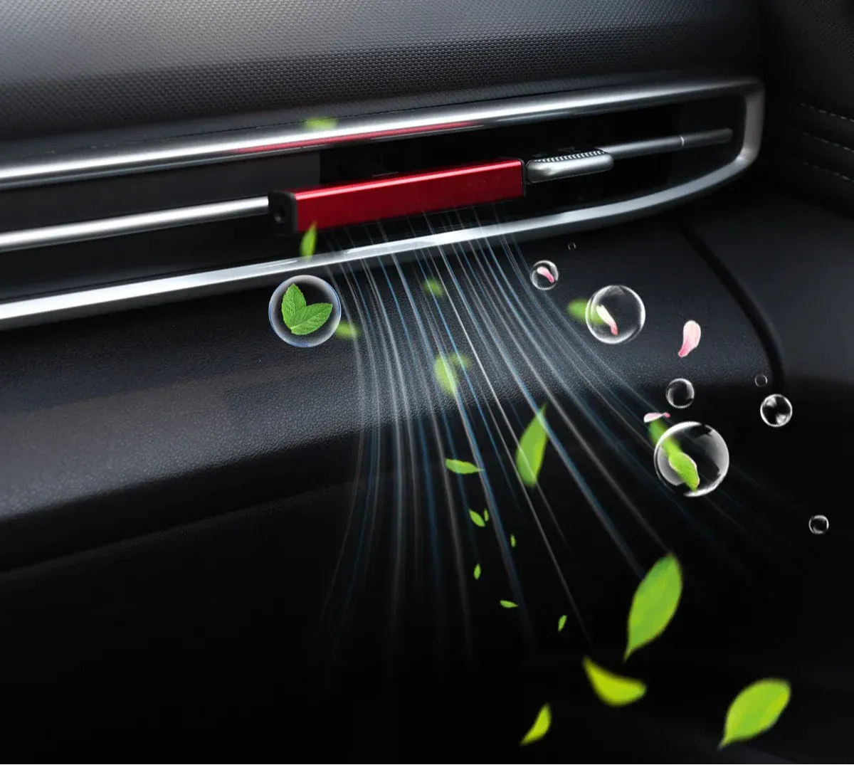 Car Air Freshener Auto Vent Perfume For Girls & Boys Scented Car Flavoring Abs Solid Fragrance Fits Most Vehicles