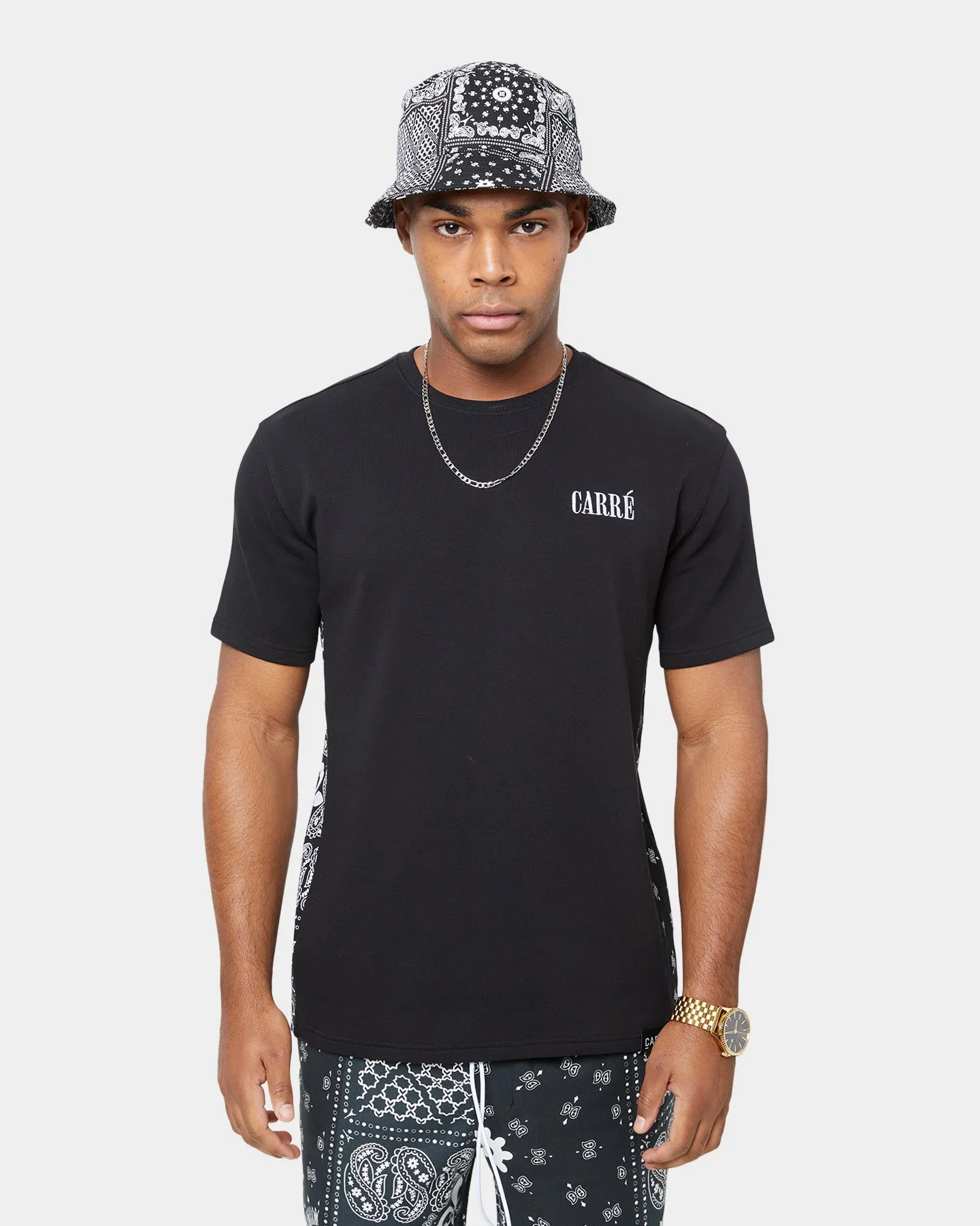 Carré BU Panel MTN Droptail Short Sleeve T-Shirt Black