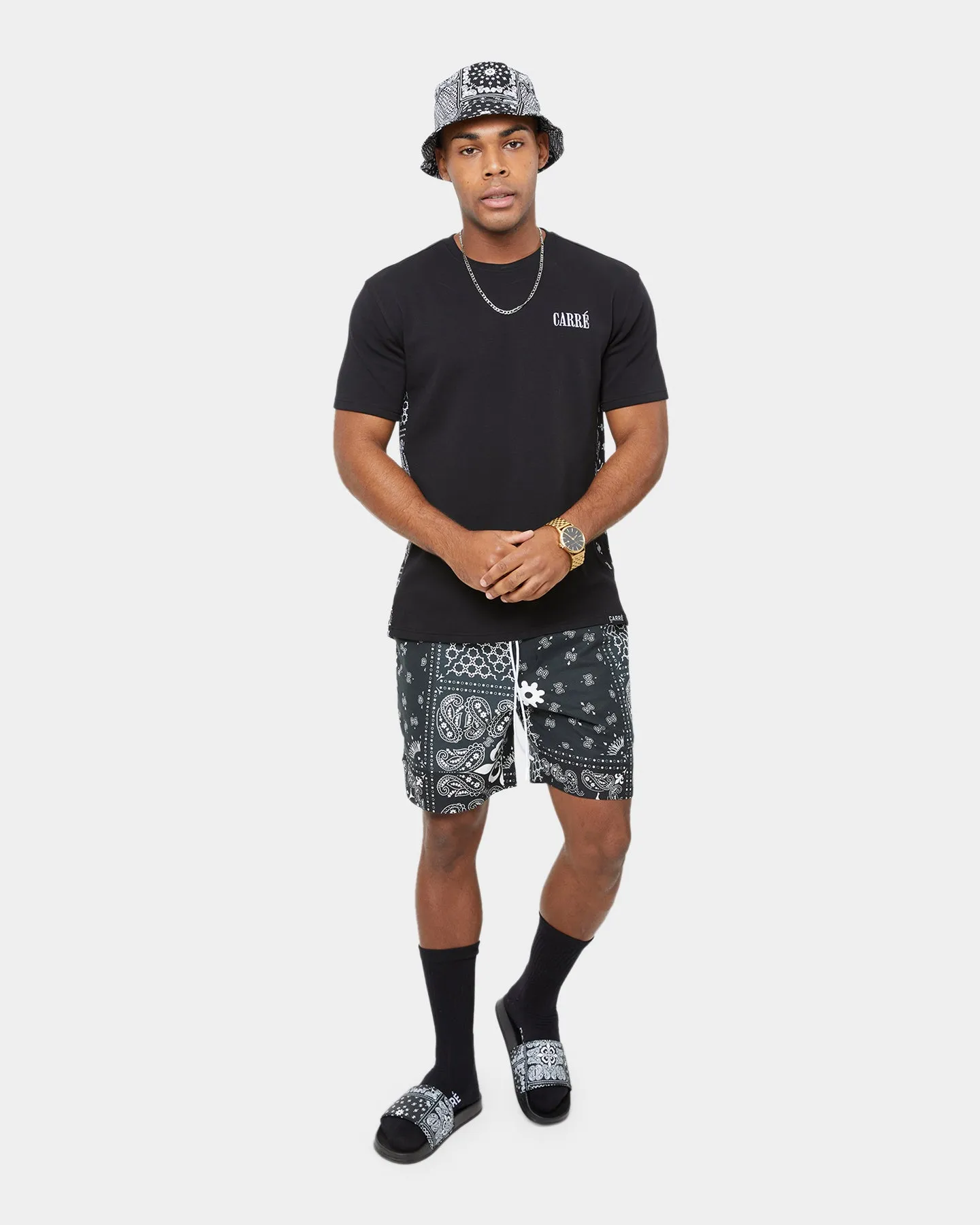 Carré BU Panel MTN Droptail Short Sleeve T-Shirt Black