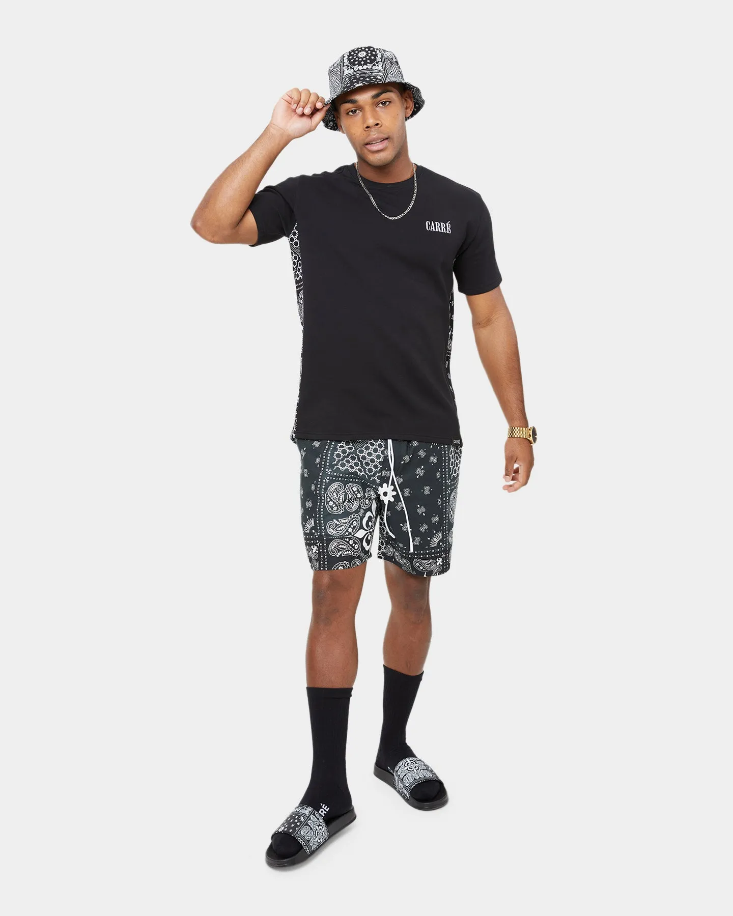 Carré BU Panel MTN Droptail Short Sleeve T-Shirt Black