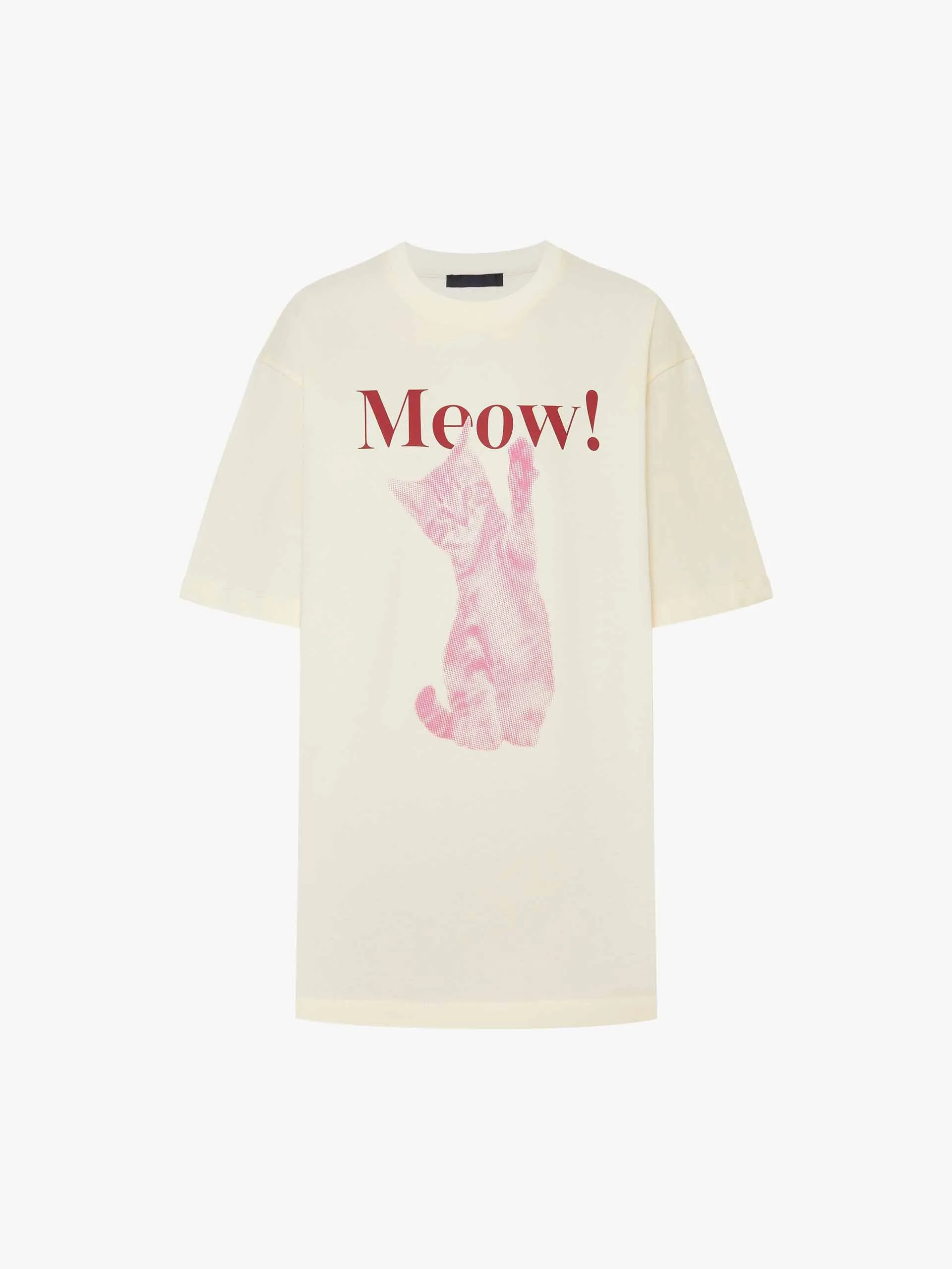 Cat Printed Cotton T-shirt
