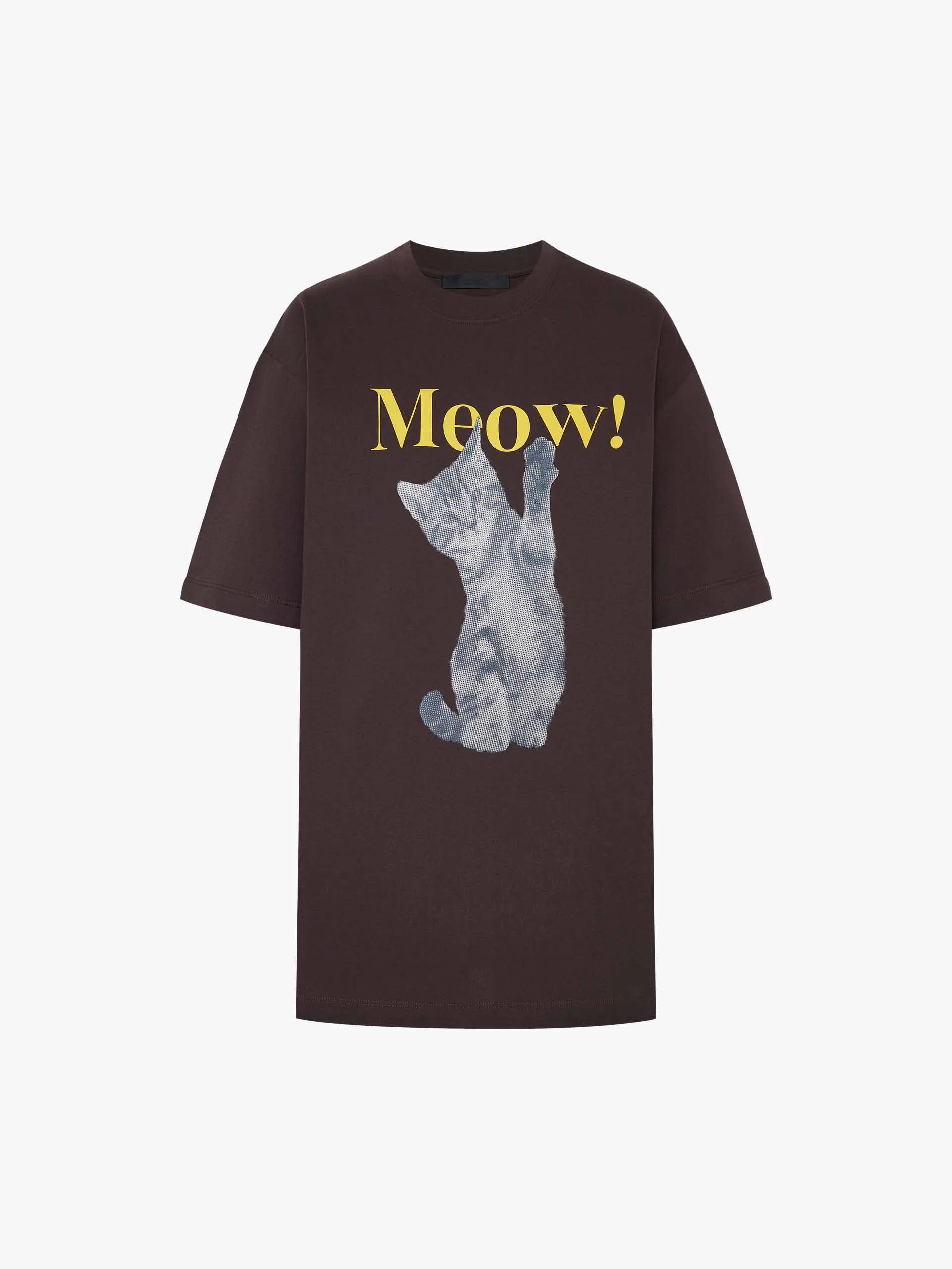 Cat Printed Cotton T-shirt