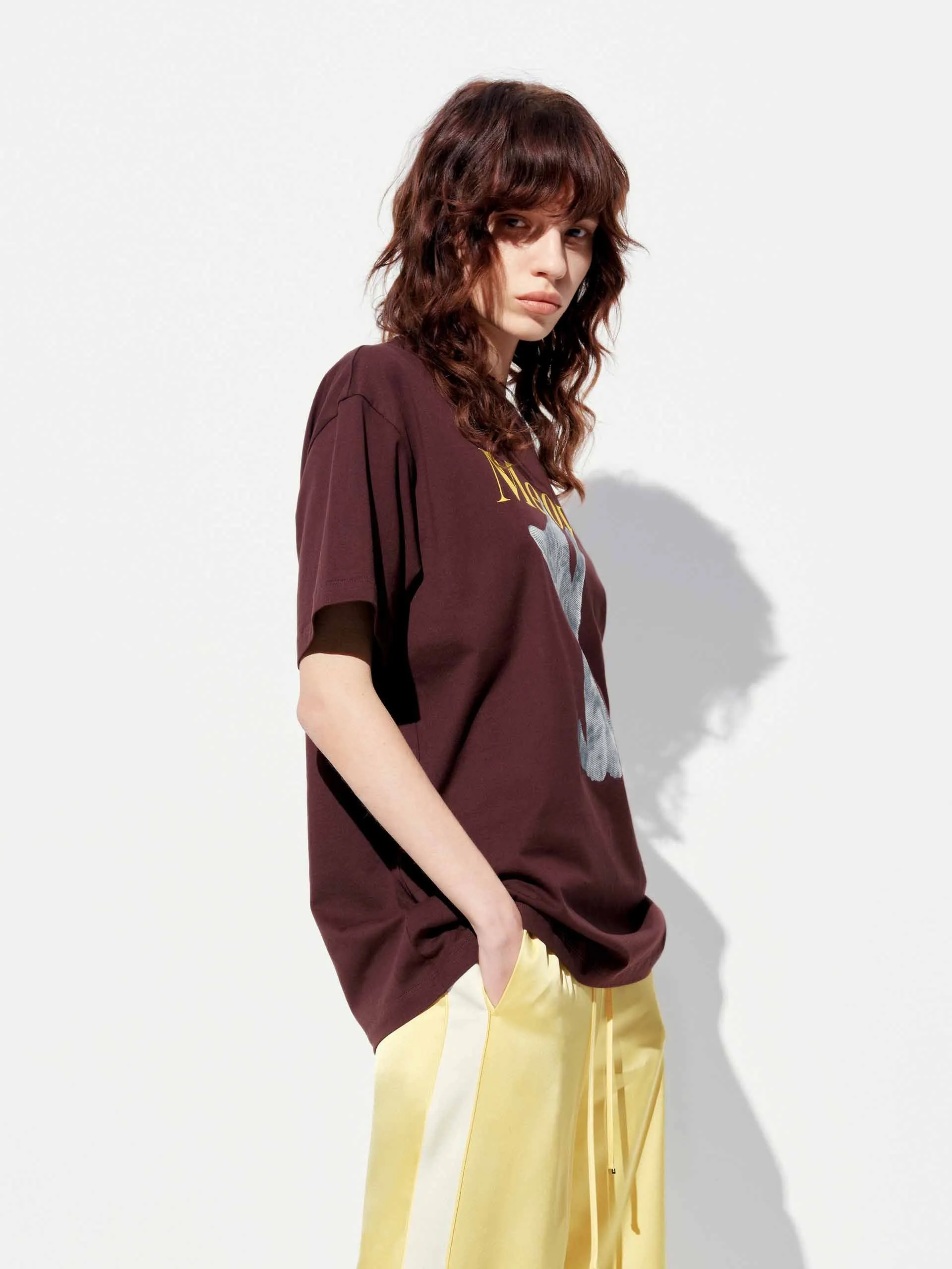 Cat Printed Cotton T-shirt