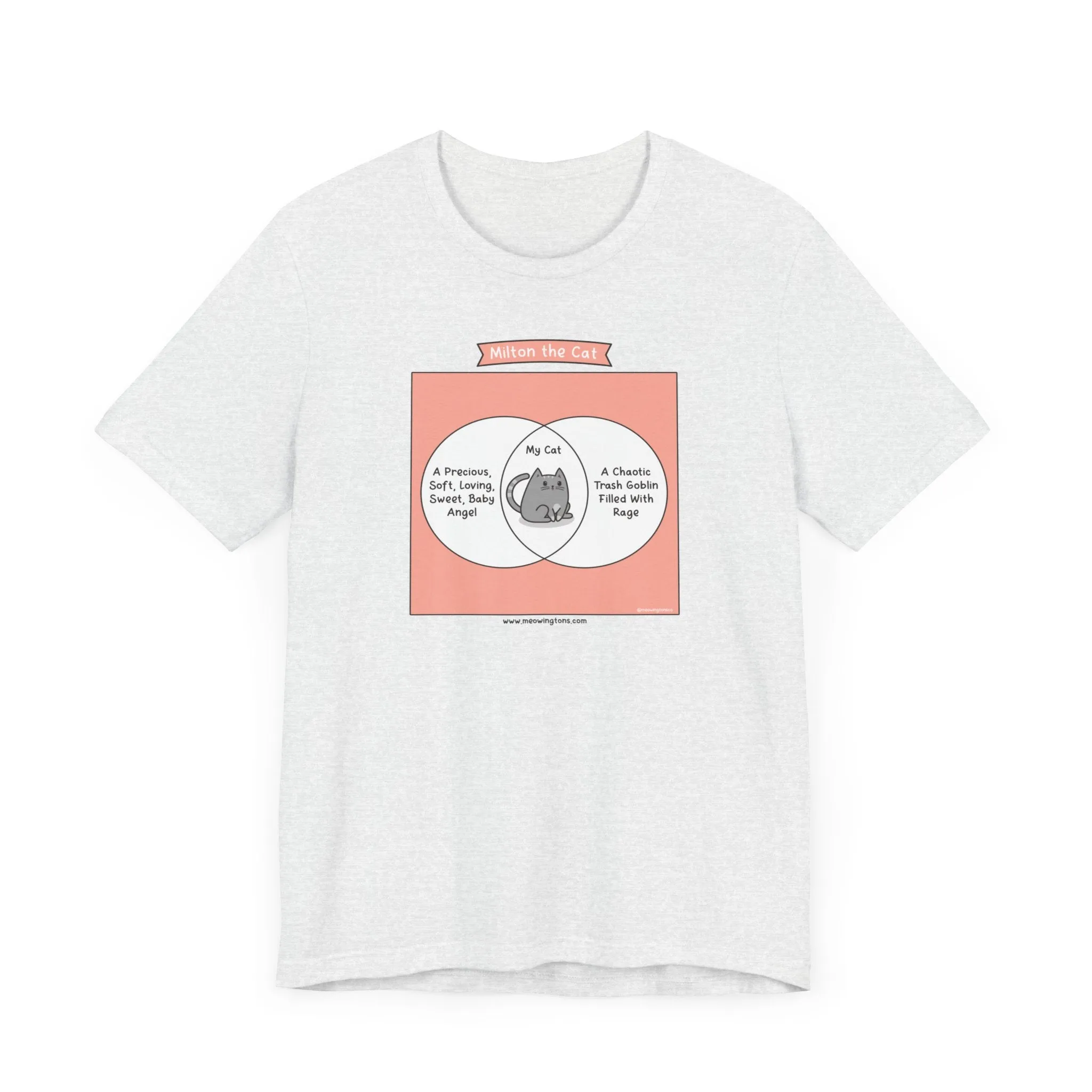 Cat Venn Diagram Comic T-Shirt