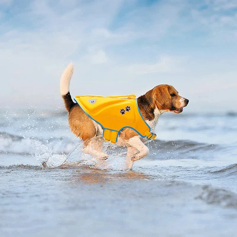 Dog Life Jacket High Buoyancy Reflective Adjustable Durable with Rescue Handle