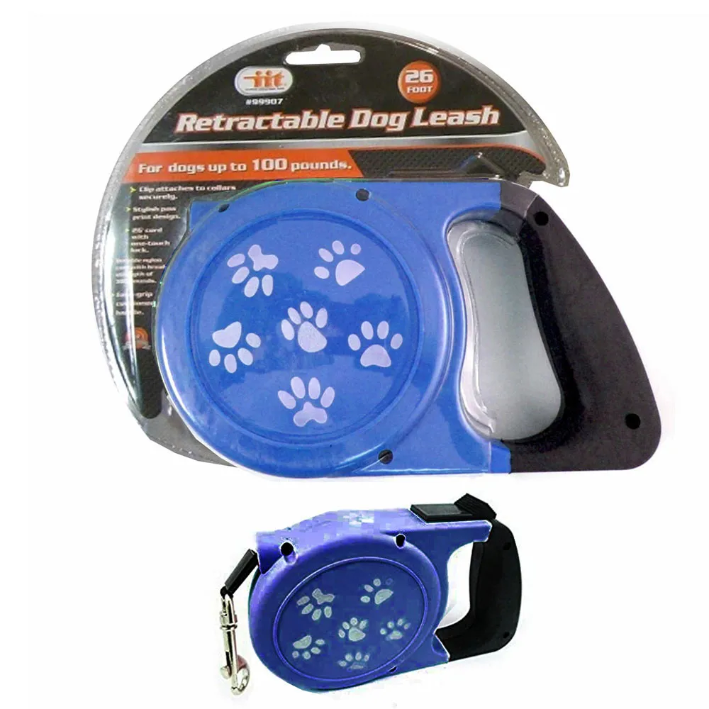Dog Pet Leash Long Obedience Recall Training Walking Lead 26 Ft Auto Retractable