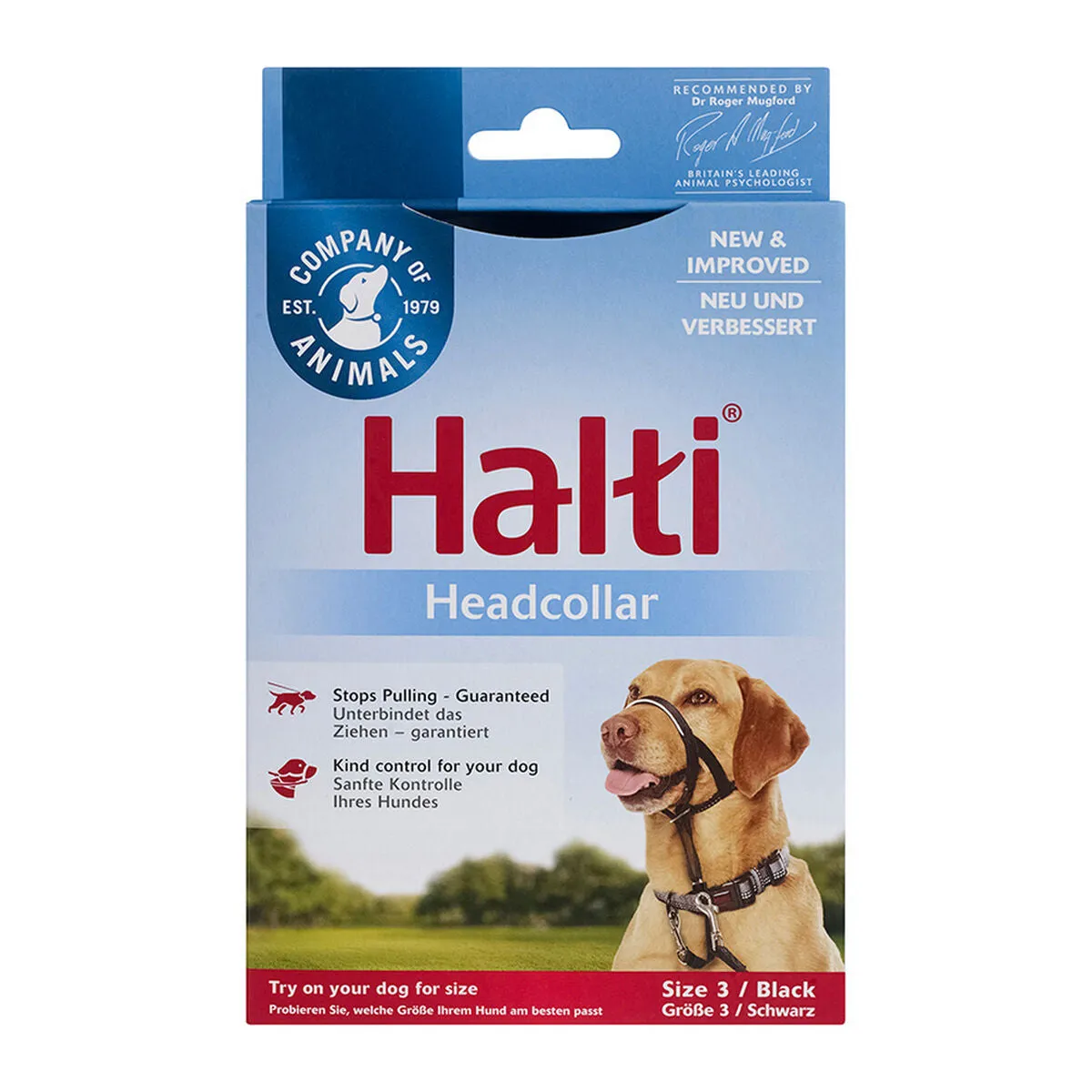 Dog Training Collars Company of Animals Halti Black Muzzle 40-54 Cm