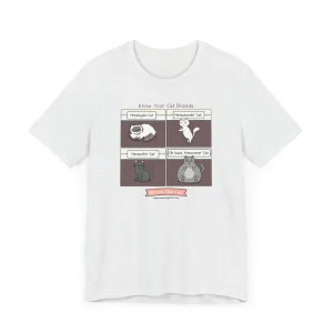 Know Your Cat Breeds Comic T-Shirt