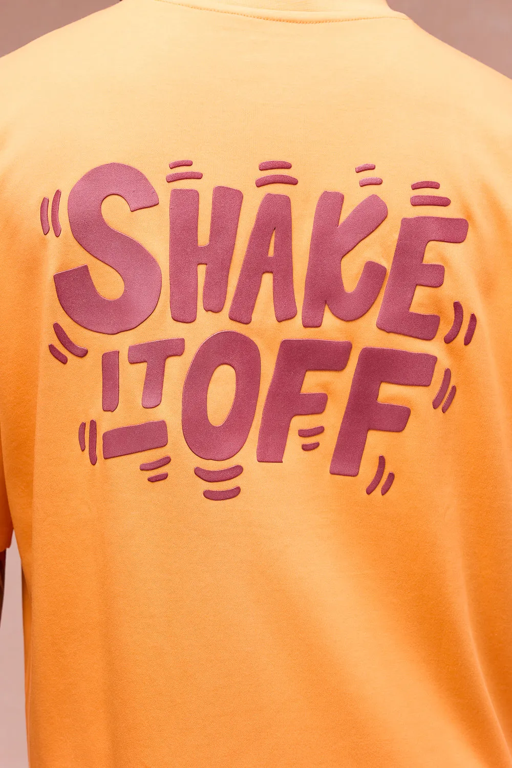 Men's Doggo Over All Orange T-Shirt