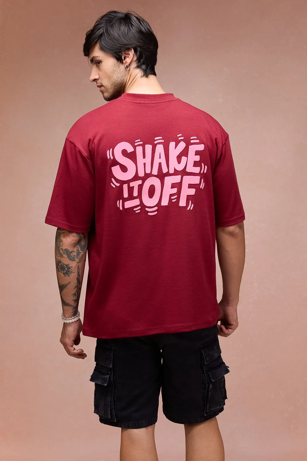 Men's Doggo Over All Red T-Shirt