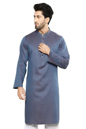 Men's Kurta in Grey SKU: EA3035-GREY