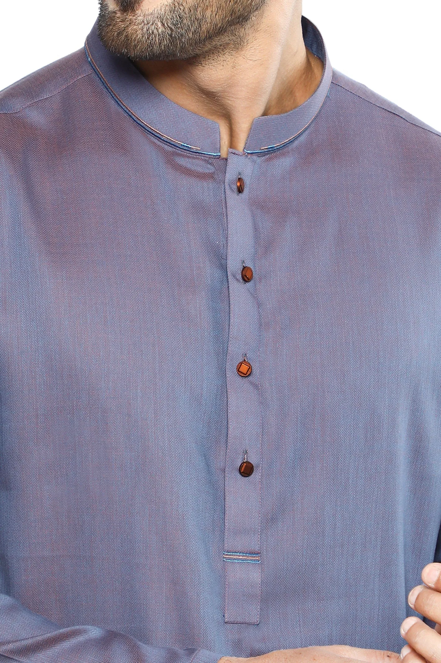 Men's Kurta in Purple SKU: EA3037-PURPLE