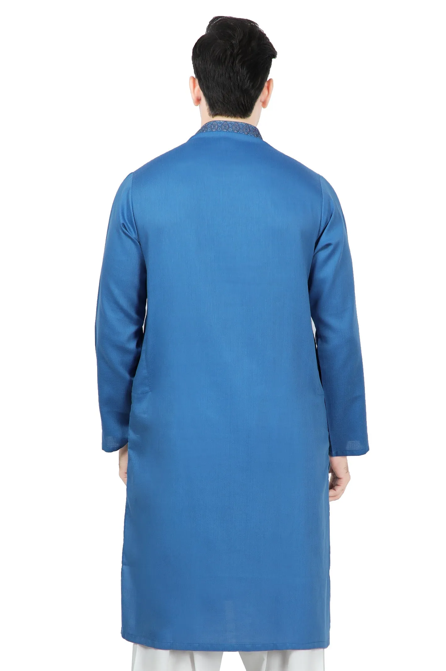 Men's Kurta in R-Blue SKU: EA2926-R-BLUE