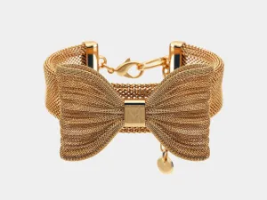 Meomari Bandettini Gold Tone Dog Collar