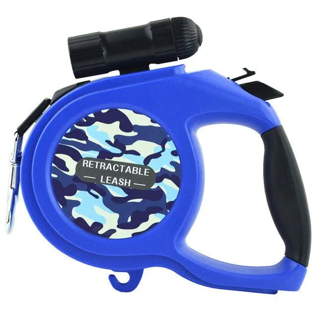 Multifunctional Automatic Retractable Dog's Leash with LED Flashlight