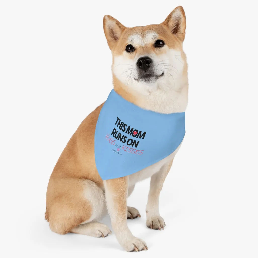 Pastel Blue Pet Bandana Collar, Cool Unique Mother's Day Special For Cat/ Dog Moms-Printed in USA