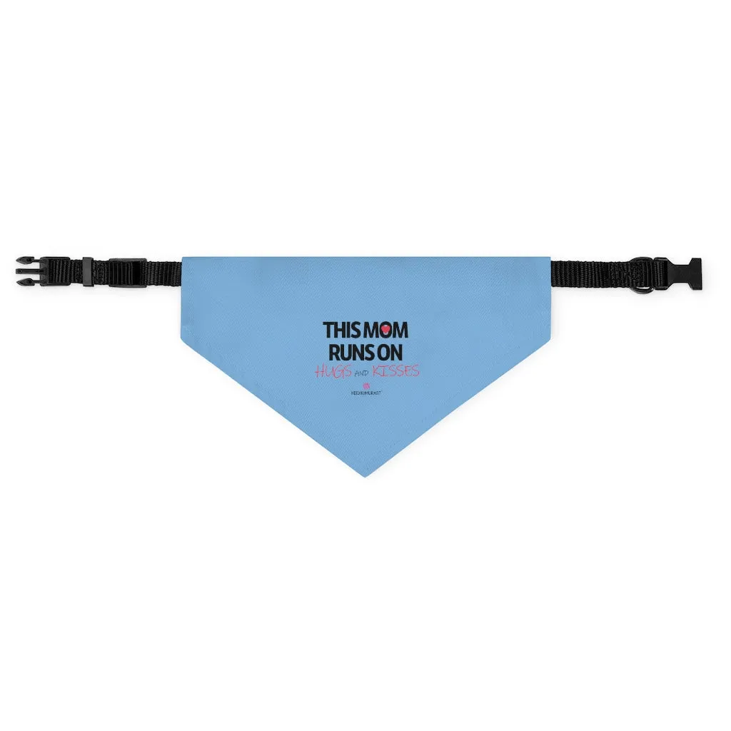 Pastel Blue Pet Bandana Collar, Cool Unique Mother's Day Special For Cat/ Dog Moms-Printed in USA