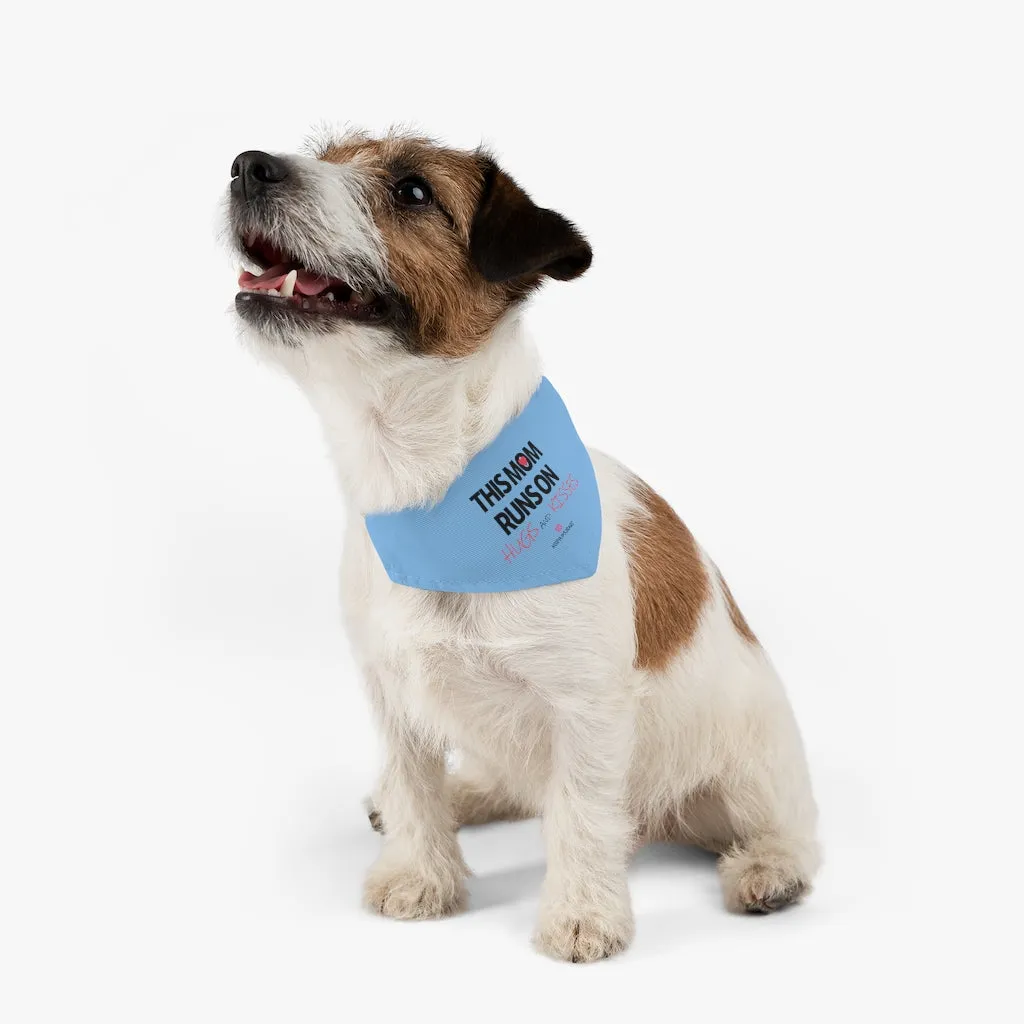 Pastel Blue Pet Bandana Collar, Cool Unique Mother's Day Special For Cat/ Dog Moms-Printed in USA