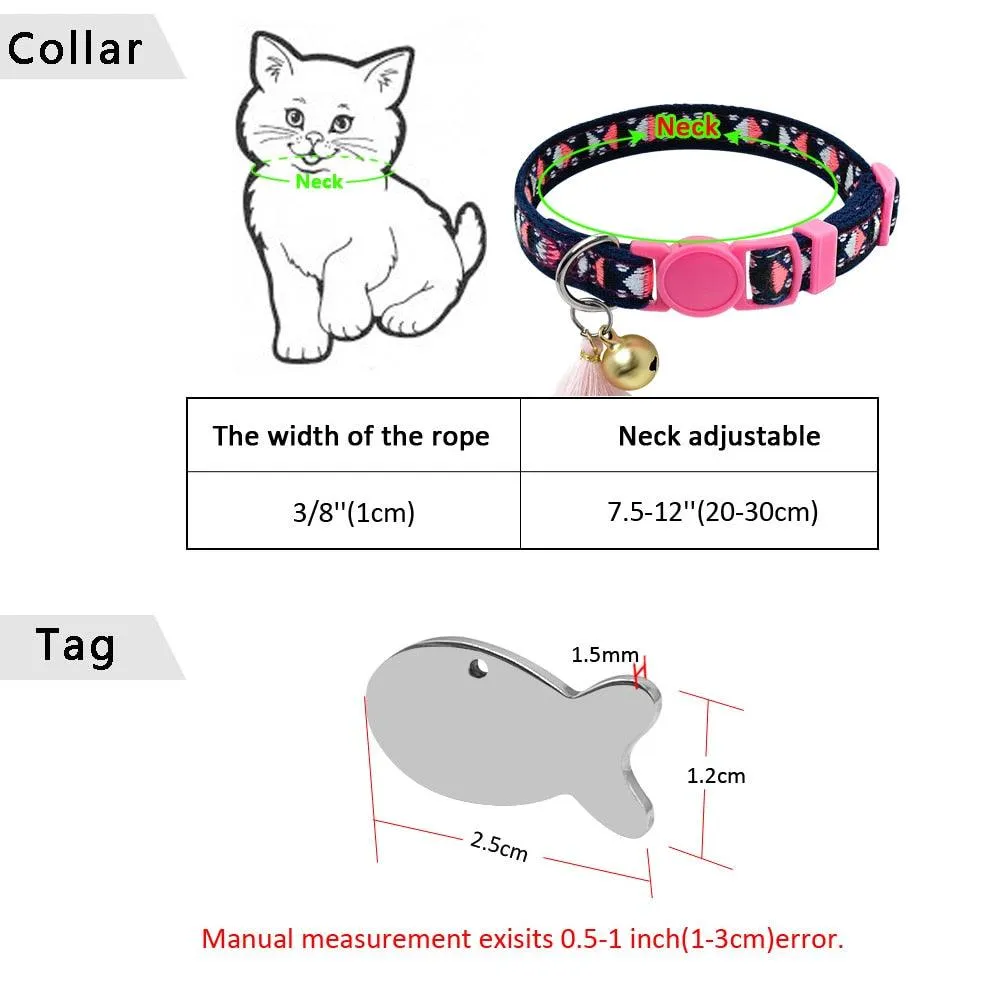 Personalized Collar for Pets with Bell