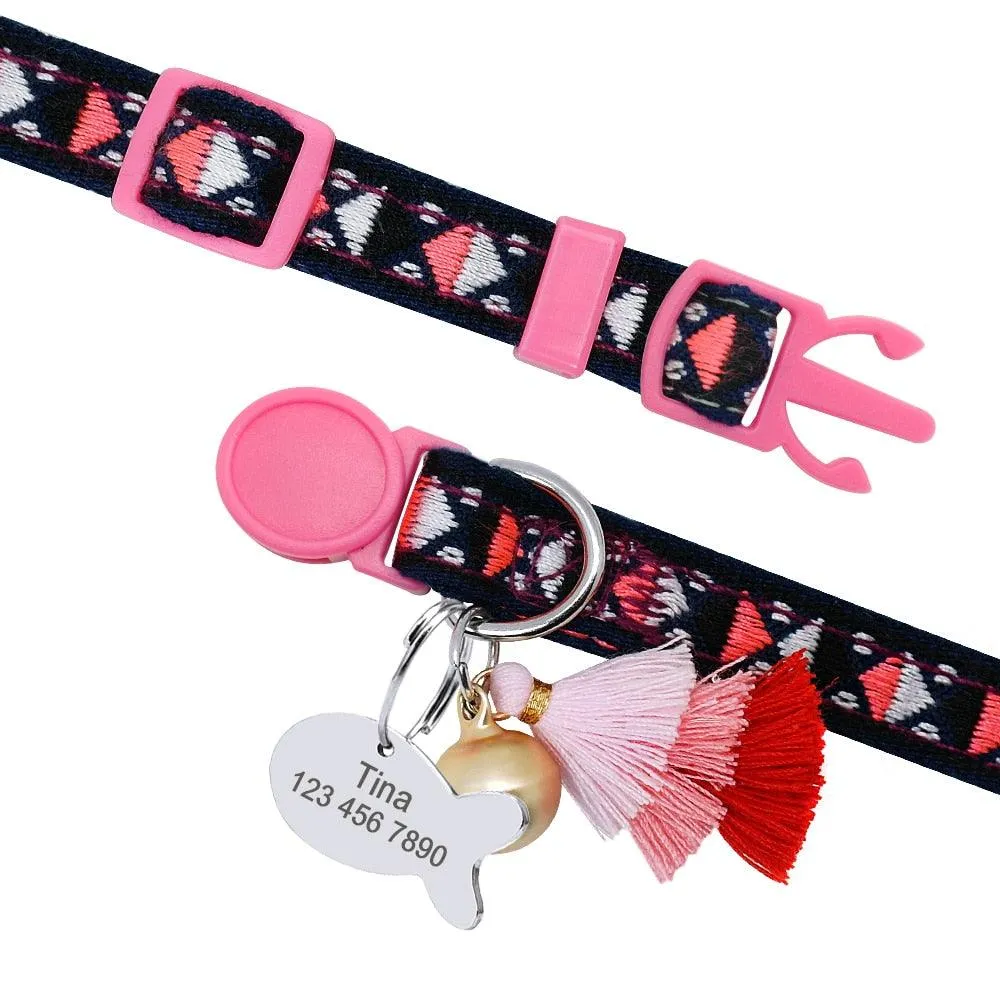 Personalized Collar for Pets with Bell
