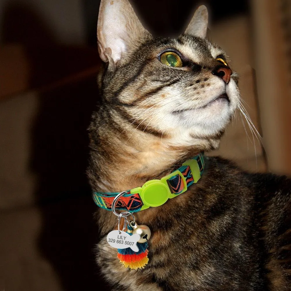 Personalized Collar for Pets with Bell