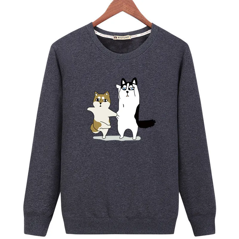 Pet Cat Sweatshirts - Solid Color Pet Cat Series Cat Icon Fashion Fleece Sweatshirt