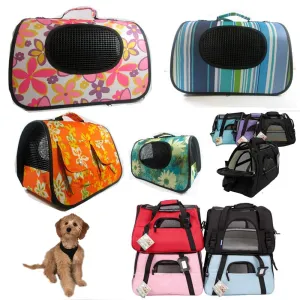 Portable Pet Carrier Dog Cat Tote Crate House Kennel Cage Travel Bag Purse Light