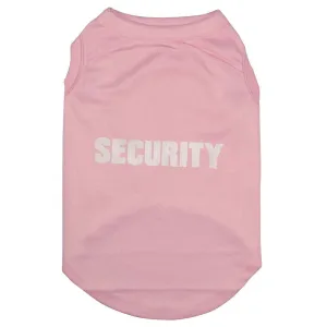 Premium Cotton Dog T-shirt singlet vest Security Print Pink M L XL