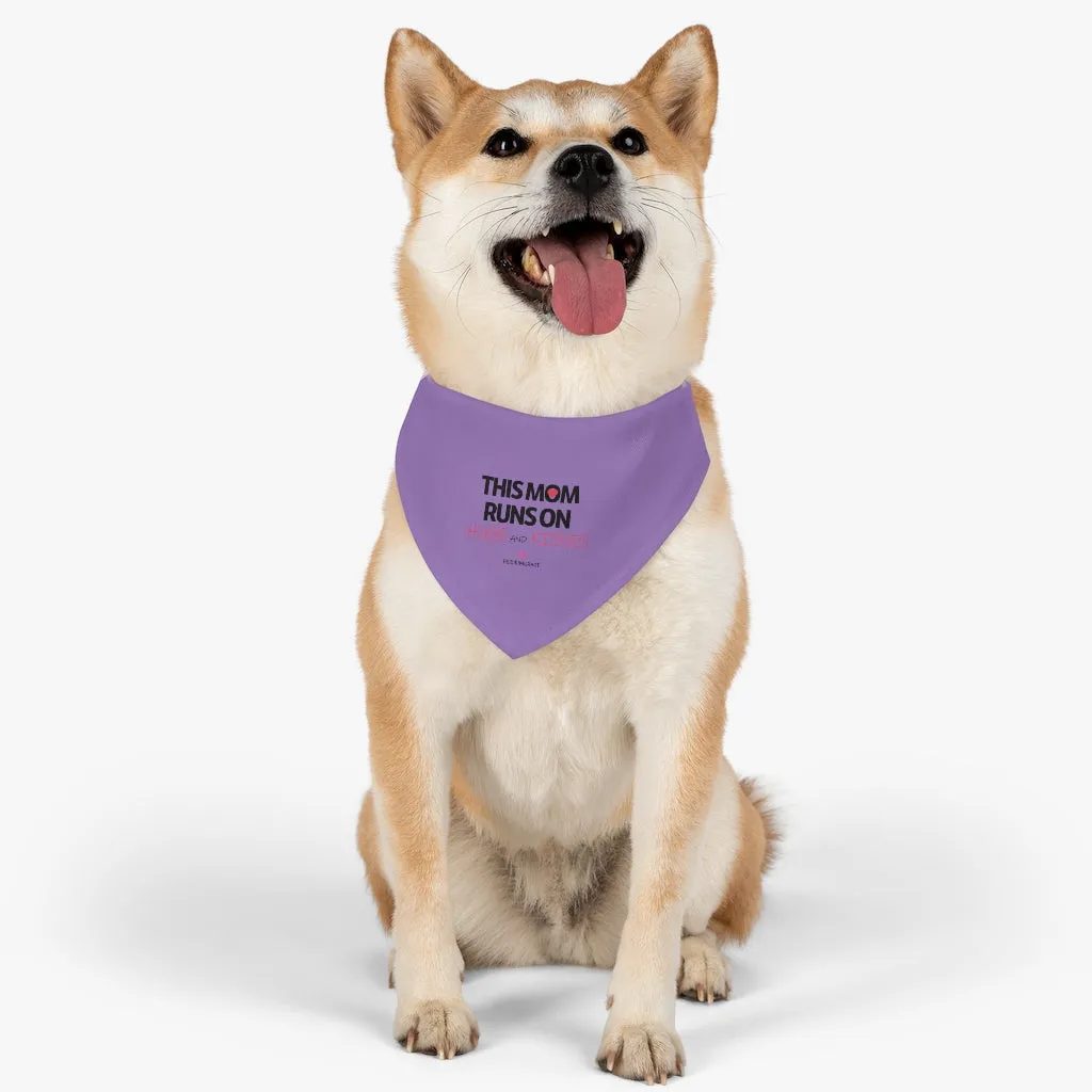 Purple Pet Bandana Collar, Best Cute Mother's Day Special For Cat/ Dog Moms-Printed in USA