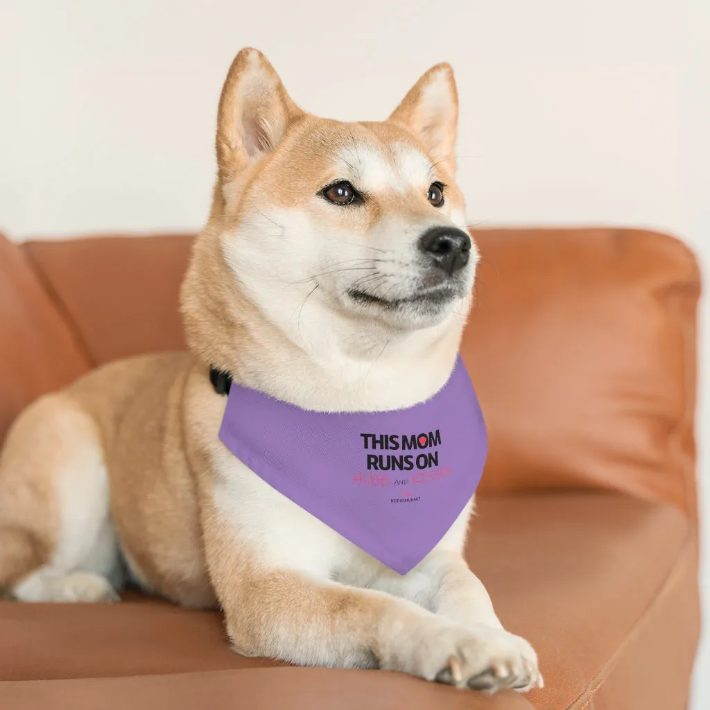 Purple Pet Bandana Collar, Best Cute Mother's Day Special For Cat/ Dog Moms-Printed in USA