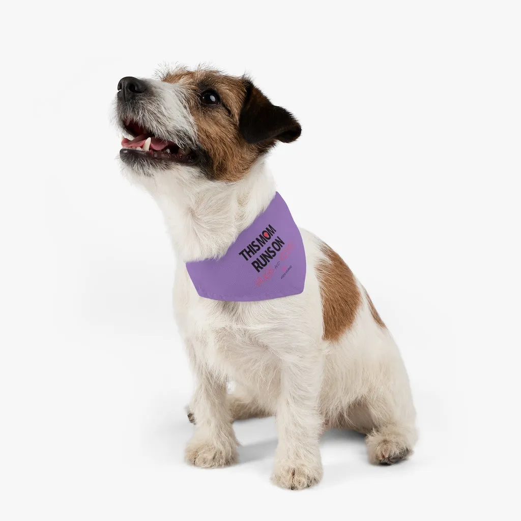 Purple Pet Bandana Collar, Best Cute Mother's Day Special For Cat/ Dog Moms-Printed in USA