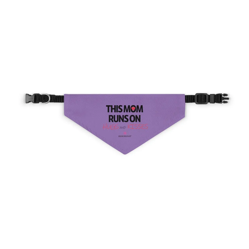 Purple Pet Bandana Collar, Best Cute Mother's Day Special For Cat/ Dog Moms-Printed in USA