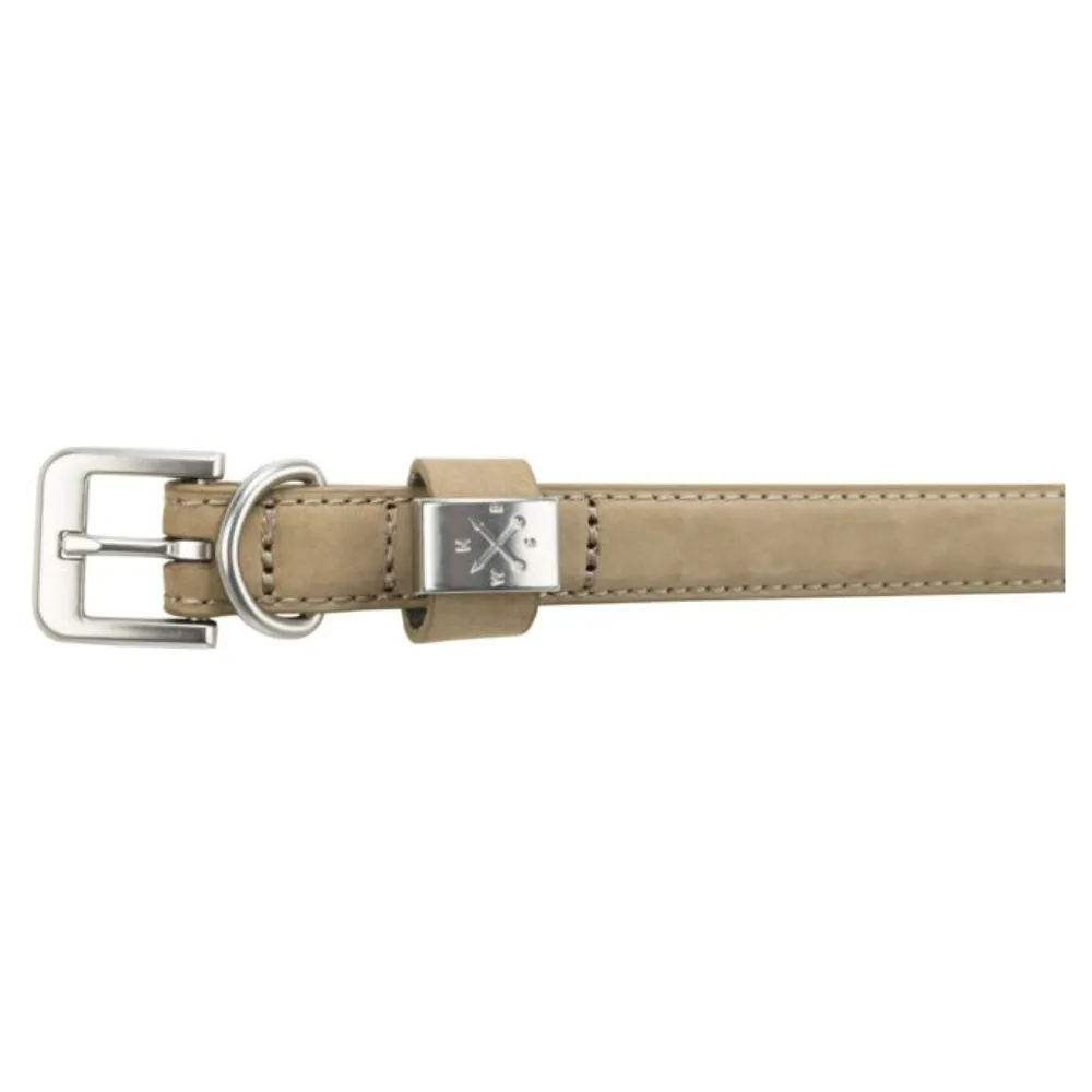 Trixie Be Nordic - Leather Dog Collar - Sand