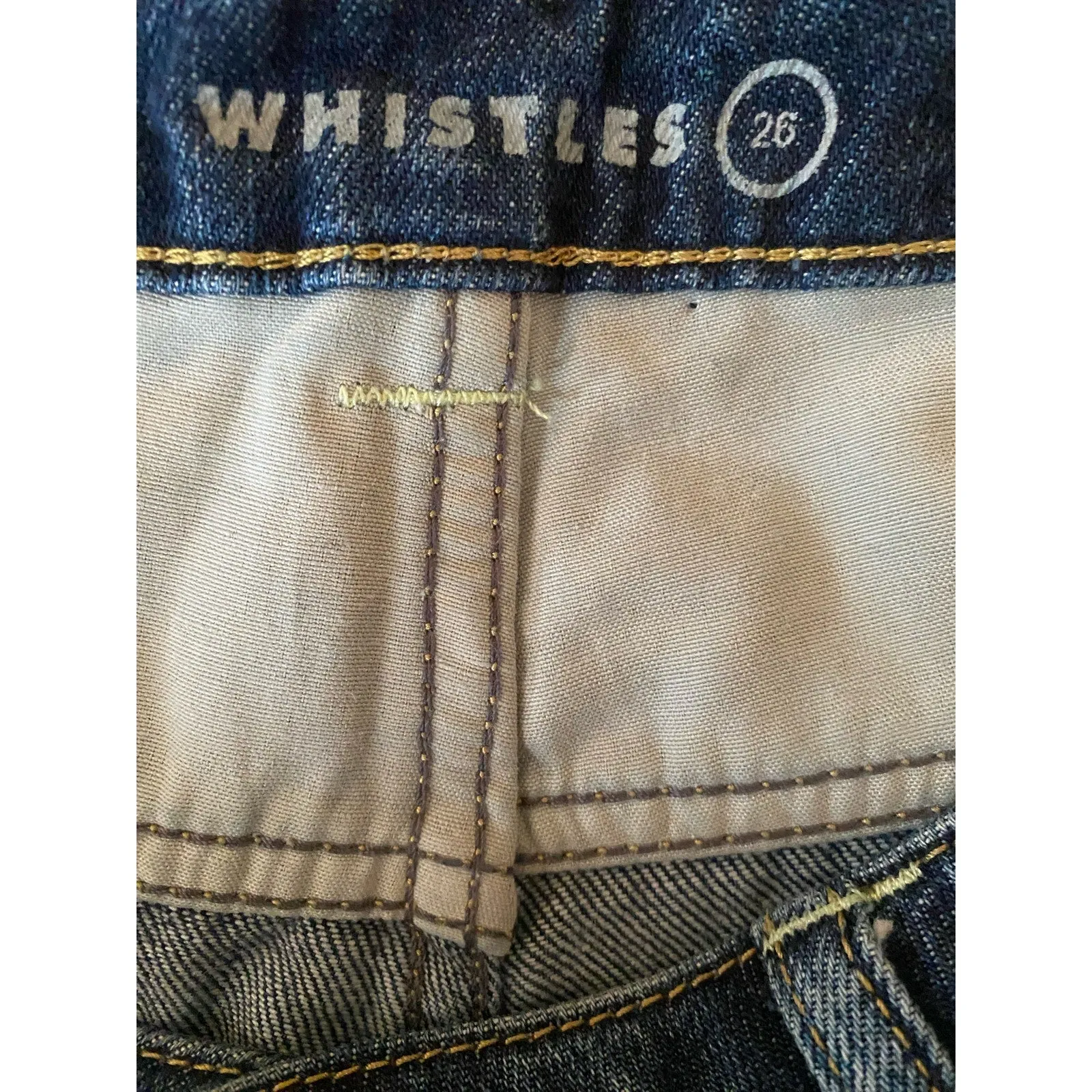 Whistles Cuffed Jean Shorts Size 26