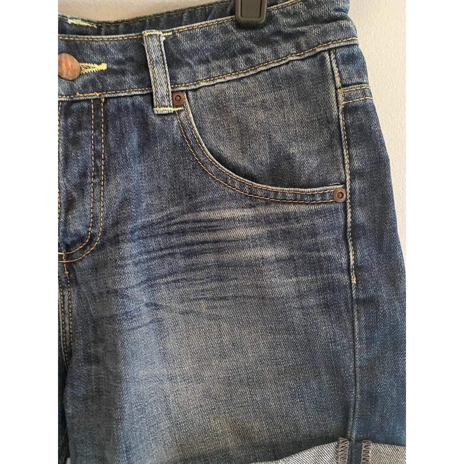 Whistles Cuffed Jean Shorts Size 26