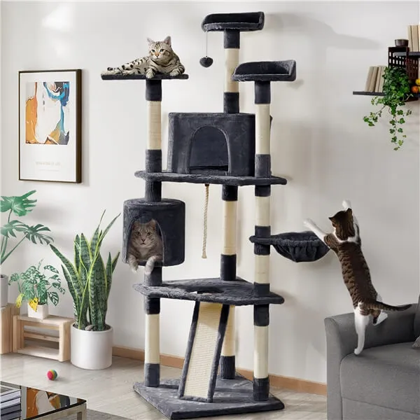 Yaheetech Cat Tree with Scratching Post 79 Inch