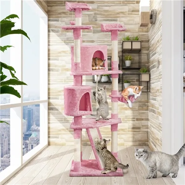 Yaheetech Cat Tree with Scratching Post 79 Inch