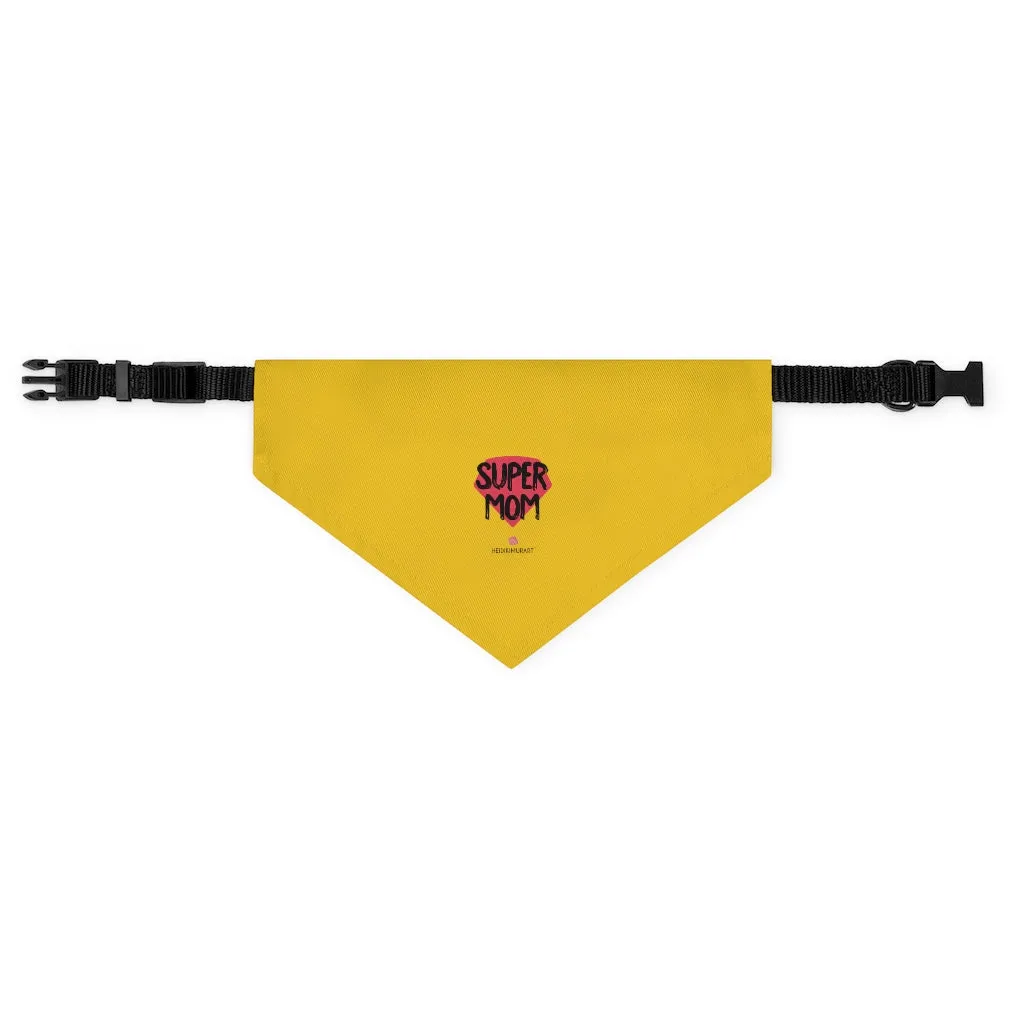 Yellow Pet Bandana Collar, Best Cute Mother's Day Special For Cat/ Dog Moms-Printed in USA
