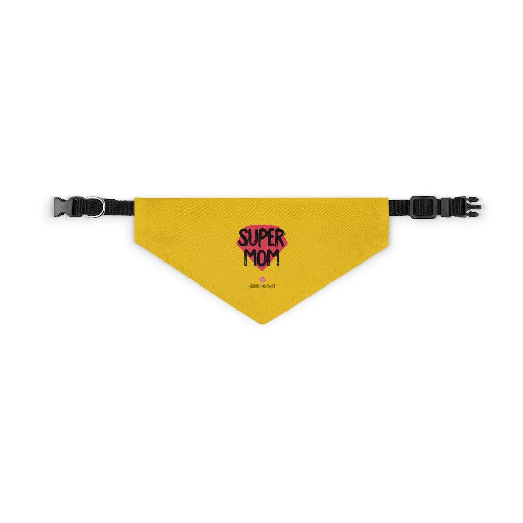 Yellow Pet Bandana Collar, Best Cute Mother's Day Special For Cat/ Dog Moms-Printed in USA